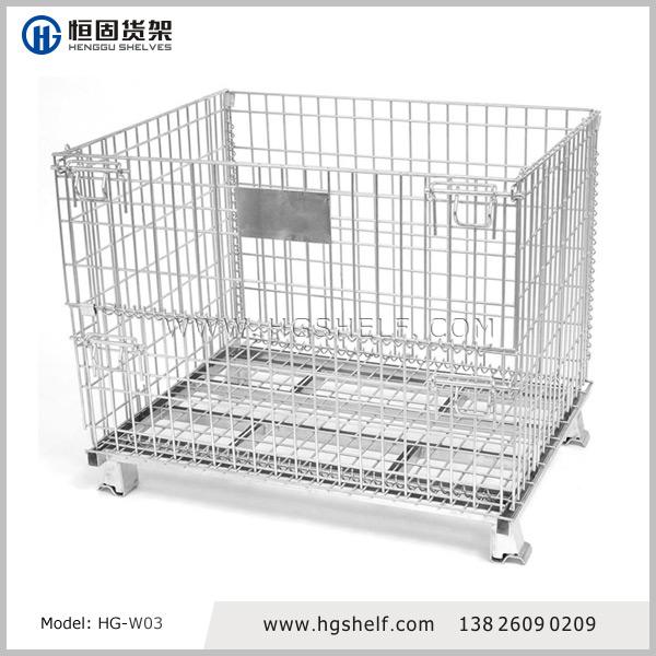 折疊式鍍鋅倉儲籠,廣州恒固貨架