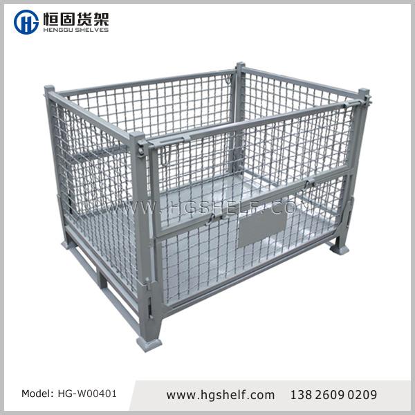 折疊式金屬網籠箱,廣州恒固貨架